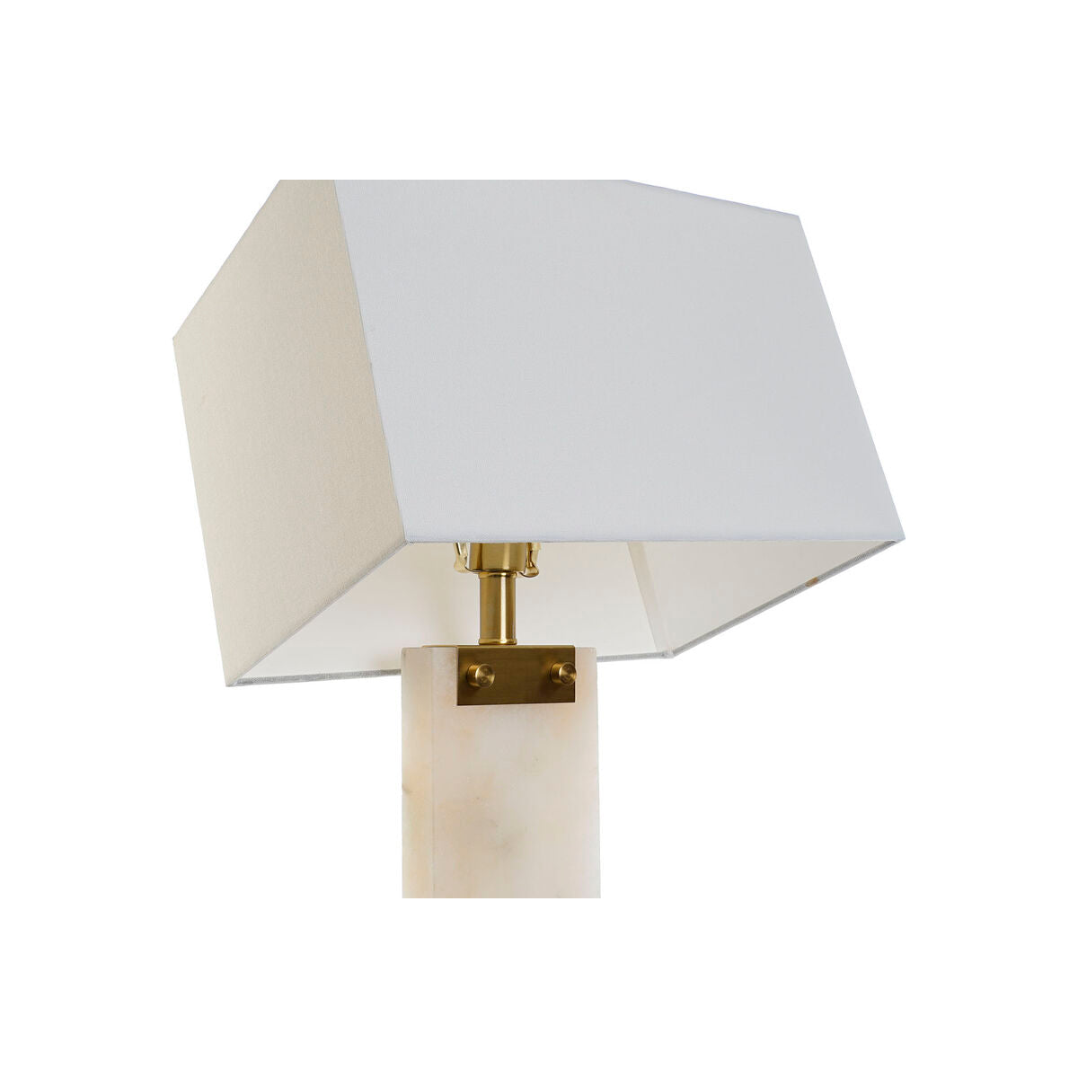 Bordslampa DKD Home Decor Vit Gyllene Metall Marmor 50 W 220 V 38 x 25 x 76 cm finns hos Nordekko