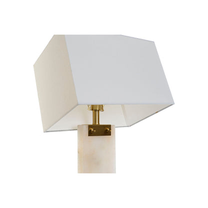 Bordslampa DKD Home Decor Vit Gyllene Metall Marmor 50 W 220 V 38 x 25 x 76 cm finns hos Nordekko
