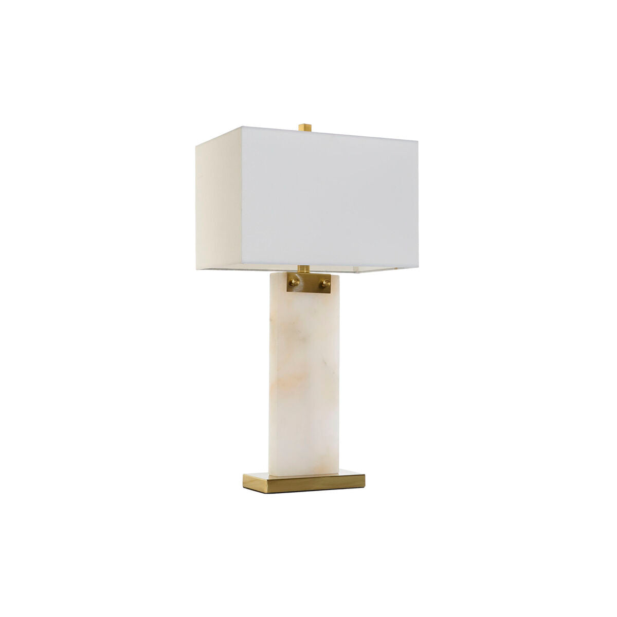 Bordslampa DKD Home Decor Vit Gyllene Metall Marmor 50 W 220 V 38 x 25 x 76 cm finns hos Nordekko