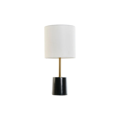 Bordslampa DKD Home Decor Vit Svart Metall Marmor 50 W 220 V 20 x 20 x 42 cm finns hos Nordekko