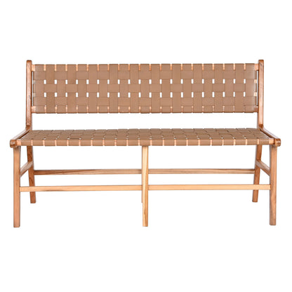 Bänk DKD Home Decor Beige Kolonial 140 x 59 x 89 cm finns hos Nordekko