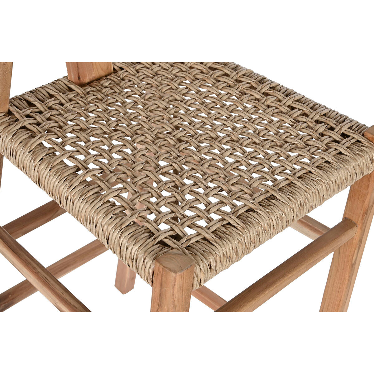 Sittpall DKD Home Decor Naturell Teak 52 x 55 x 98 cm finns hos Nordekko