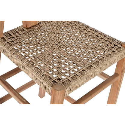Sittpall DKD Home Decor Naturell Teak 52 x 55 x 98 cm finns hos Nordekko