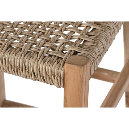 Sittpall DKD Home Decor Naturell Teak 52 x 55 x 98 cm finns hos Nordekko