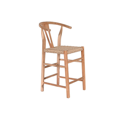 Sittpall DKD Home Decor Naturell Teak 52 x 55 x 98 cm finns hos Nordekko