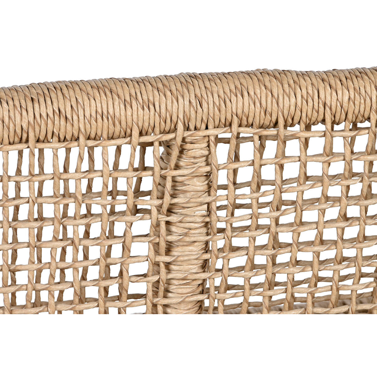 Trädgårdssoffa DKD Home Decor Vit Naturell Teak 120 x 81 x 84 cm finns hos Nordekko