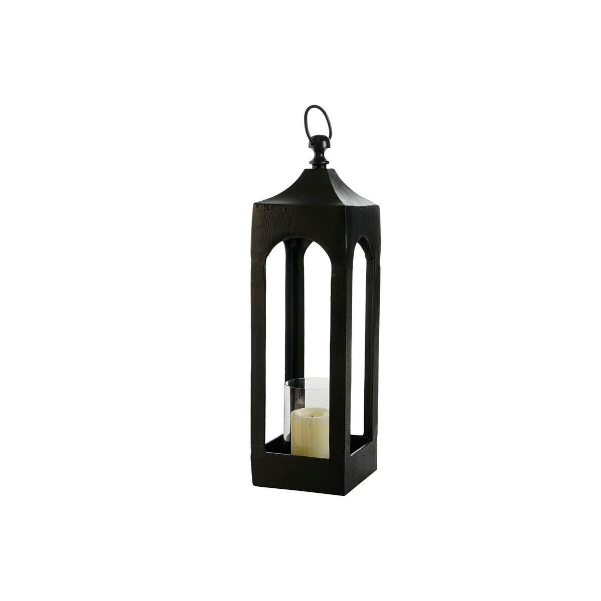 Lykta DKD Home Decor Svart Aluminium Glas 16 x 16 x 55 cm finns hos Nordekko
