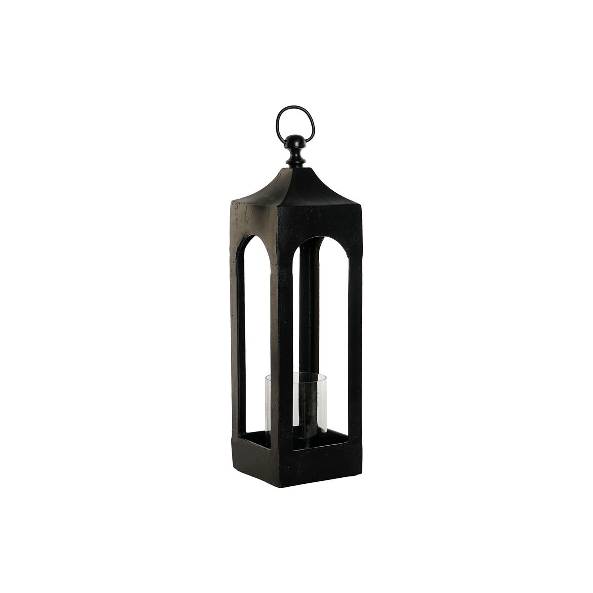 Lykta DKD Home Decor Svart Aluminium Glas 16 x 16 x 55 cm finns hos Nordekko
