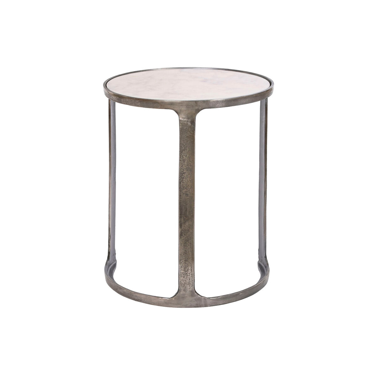 3-bordsset Home ESPRIT Vit Silvrig 45 x 45 x 56 cm finns hos Nordekko