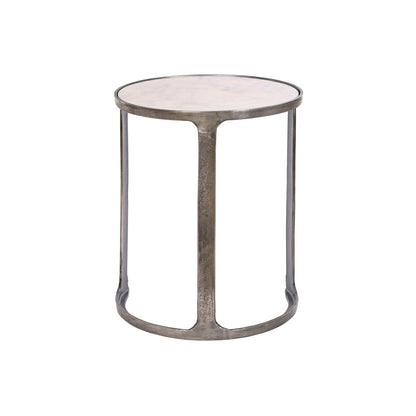3-bordsset Home ESPRIT Vit Silvrig 45 x 45 x 56 cm finns hos Nordekko