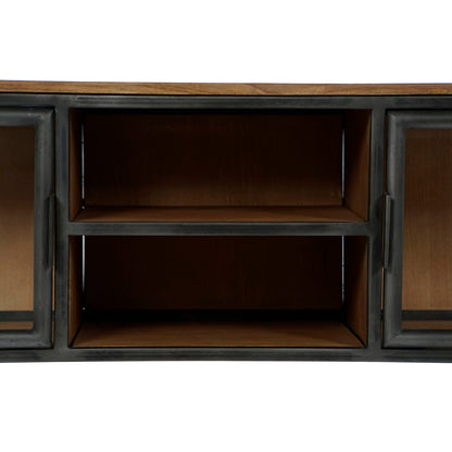 TV-möbler Home ESPRIT Naturell Mörkgrå Trä Metall 137 x 40 x 55 cm finns hos Nordekko