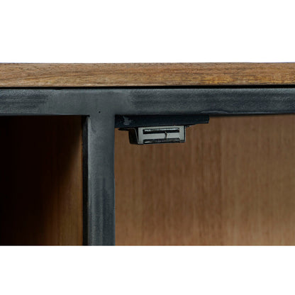 TV-möbler Home ESPRIT Naturell Mörkgrå Trä Metall 137 x 40 x 55 cm finns hos Nordekko