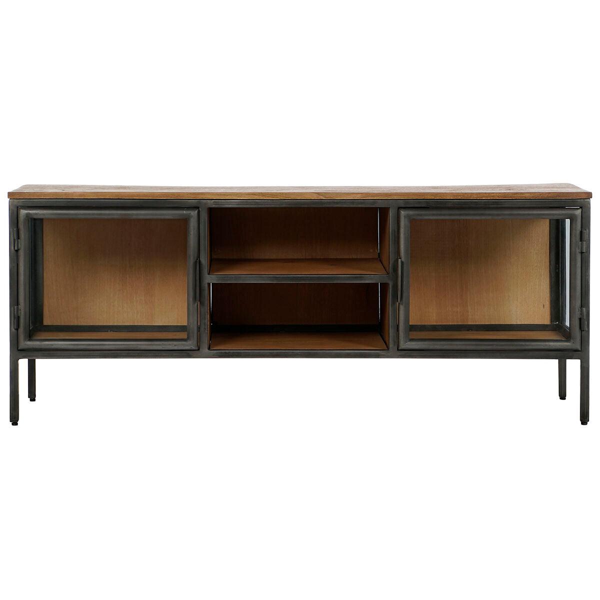 TV-möbler Home ESPRIT Naturell Mörkgrå Trä Metall 137 x 40 x 55 cm finns hos Nordekko
