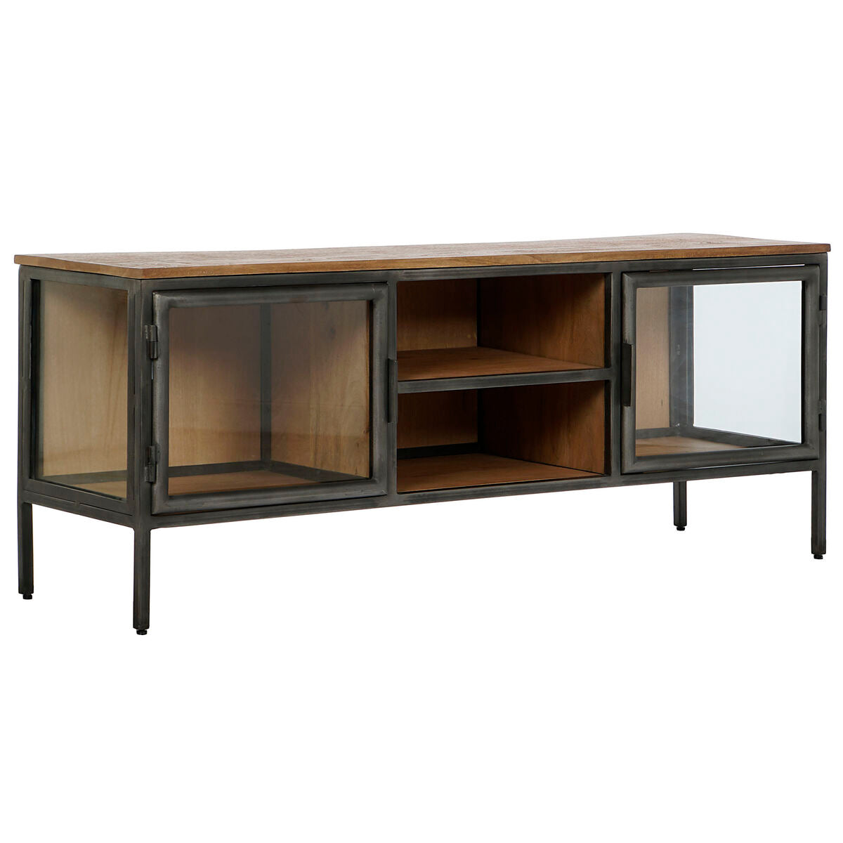 TV-möbler Home ESPRIT Naturell Mörkgrå Trä Metall 137 x 40 x 55 cm finns hos Nordekko