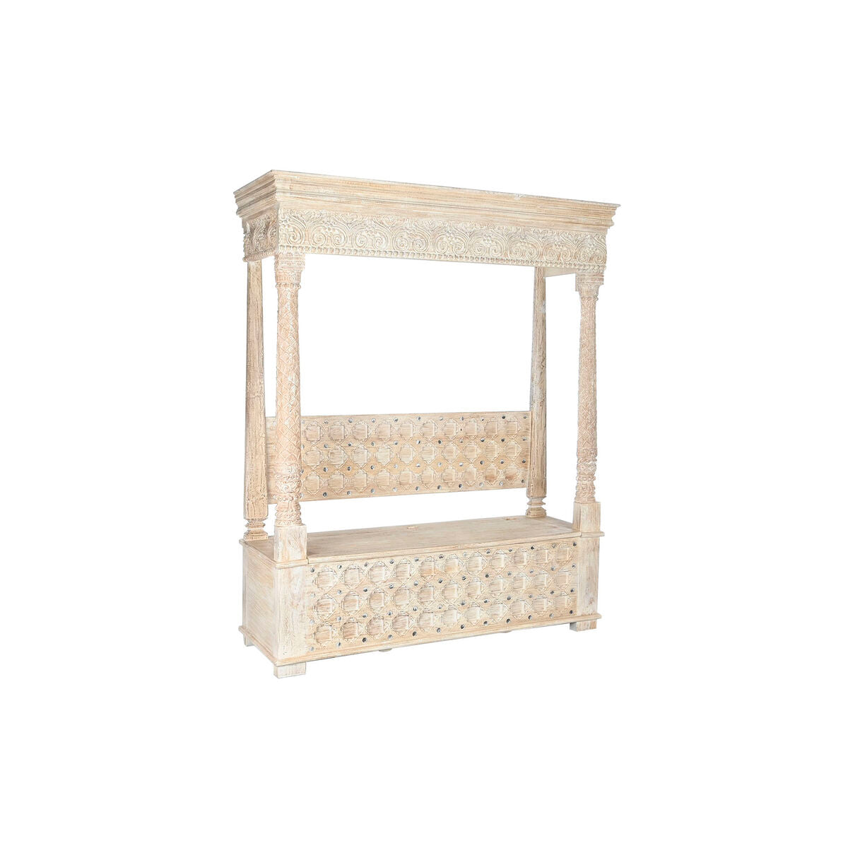 Bänk Home ESPRIT Naturell Mangoträ Indier 190 X 54 X 215 CM finns hos Nordekko