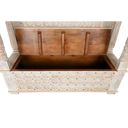 Bänk Home ESPRIT Naturell Mangoträ Indier 190 X 54 X 215 CM finns hos Nordekko