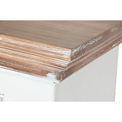 Öppen spis Home ESPRIT Vit Naturell Gran Trä MDF 120 x 29,5 x 116 cm finns hos Nordekko