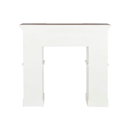 Öppen spis Home ESPRIT Vit Naturell Gran Trä MDF 120 x 29,5 x 116 cm finns hos Nordekko