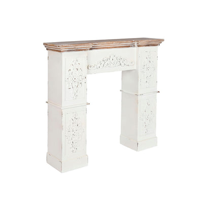 Öppen spis Home ESPRIT Vit Naturell Gran Trä MDF 120 x 29,5 x 116 cm finns hos Nordekko
