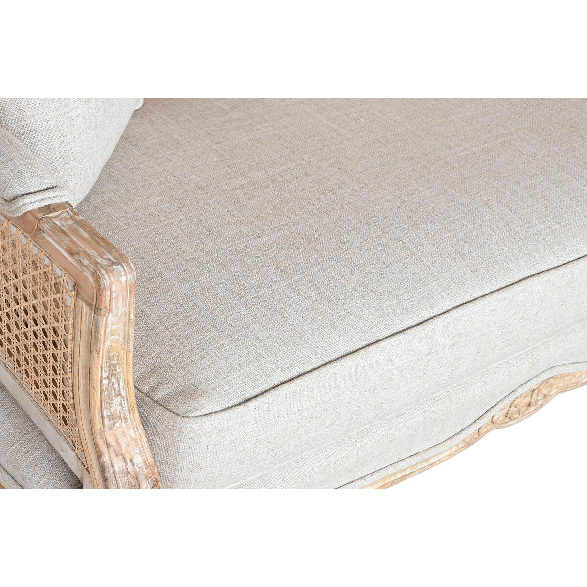 Soffa Home ESPRIT Naturell 125 X 58 X 155 CM finns hos Nordekko