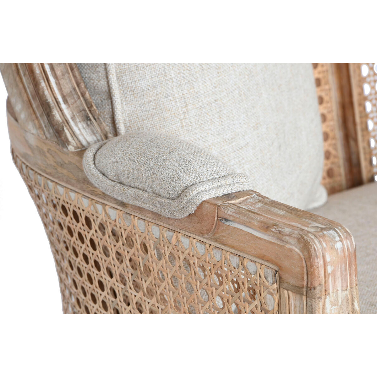 Soffa Home ESPRIT Naturell 125 X 58 X 155 CM finns hos Nordekko