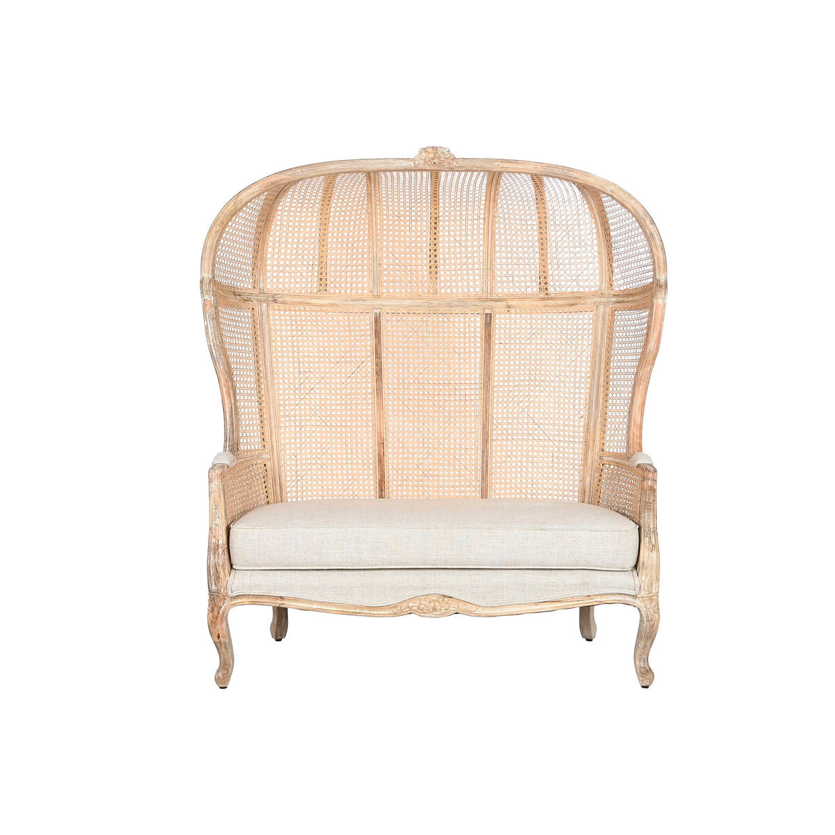 Soffa Home ESPRIT Naturell 125 X 58 X 155 CM finns hos Nordekko