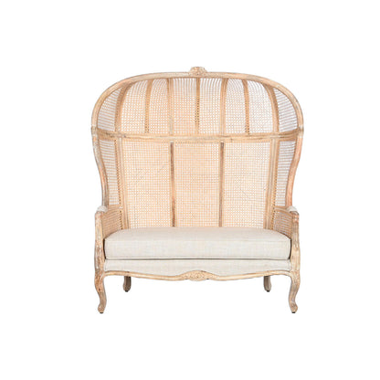 Soffa Home ESPRIT Naturell 125 X 58 X 155 CM finns hos Nordekko