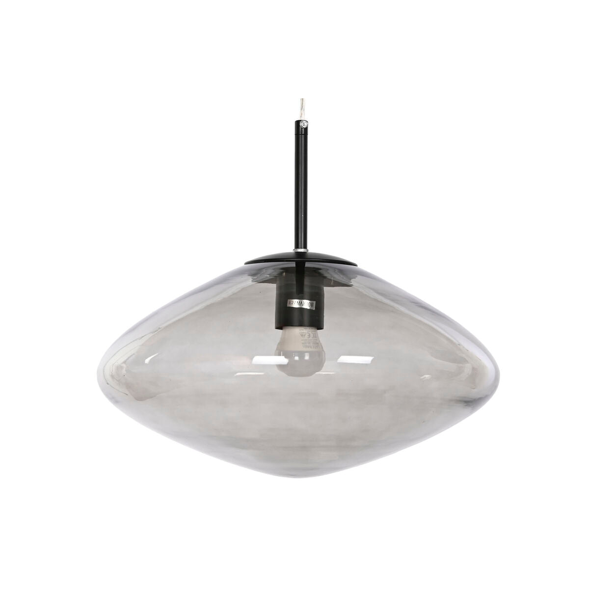 Taklampa Home ESPRIT Grå Glas 50 W 36 x 36 x 20 cm finns hos Nordekko