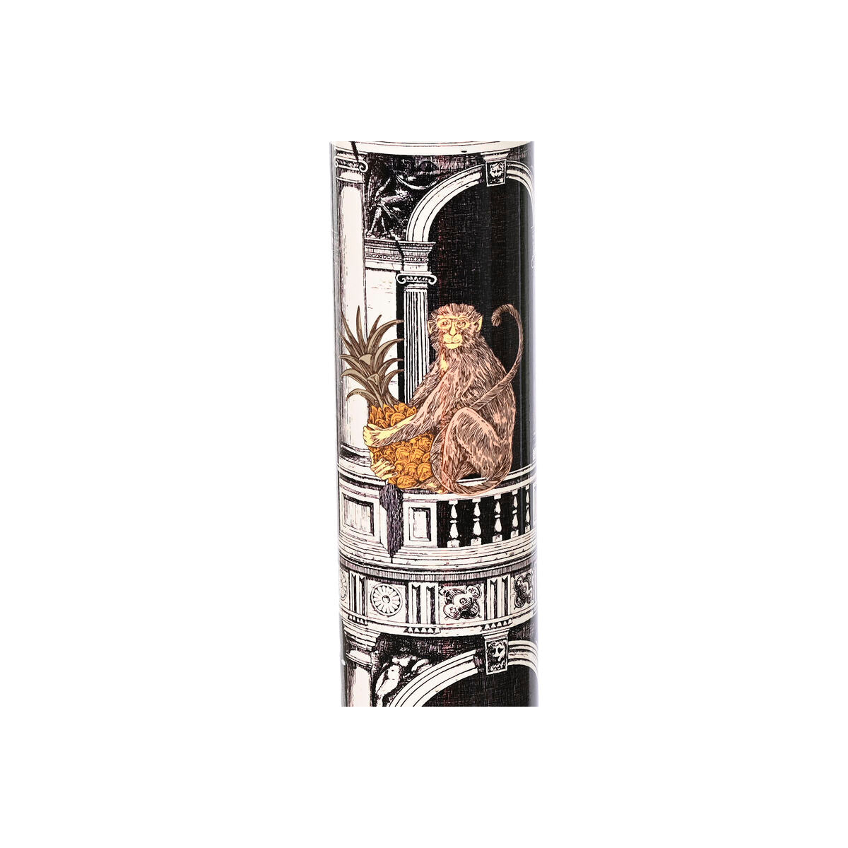 Golvlampa Home ESPRIT Vit Svart Gyllene Metall Porslin polypropen 25 x 25 x 166 cm finns hos Nordekko