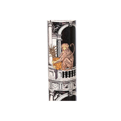 Golvlampa Home ESPRIT Vit Svart Gyllene Metall Porslin polypropen 25 x 25 x 166 cm finns hos Nordekko