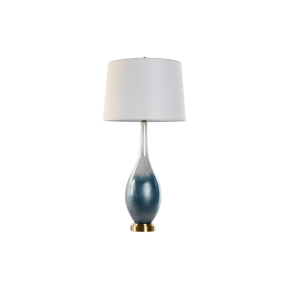 Bordslampa Home ESPRIT Blå Dvobarvna Glas 50 W 220 V 40 x 40 x 84 cm finns hos Nordekko