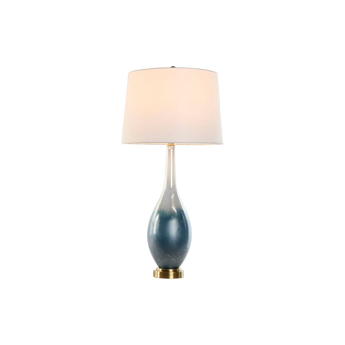 Bordslampa Home ESPRIT Blå Dvobarvna Glas 50 W 220 V 40 x 40 x 84 cm finns hos Nordekko