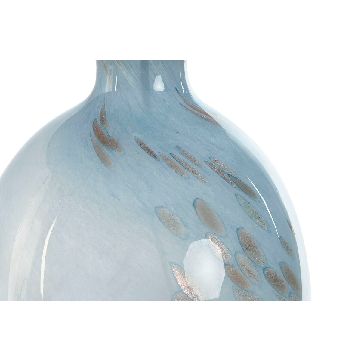 Bordslampa Home ESPRIT Blå Vit Glas 50 W 220 V 40 x 40 x 66 cm finns hos Nordekko