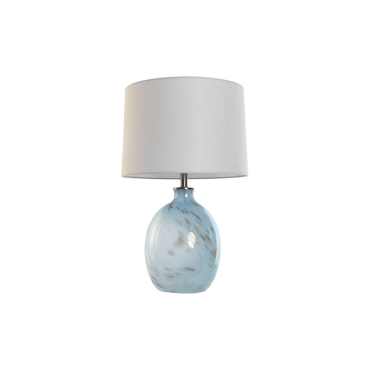 Bordslampa Home ESPRIT Blå Vit Glas 50 W 220 V 40 x 40 x 66 cm finns hos Nordekko