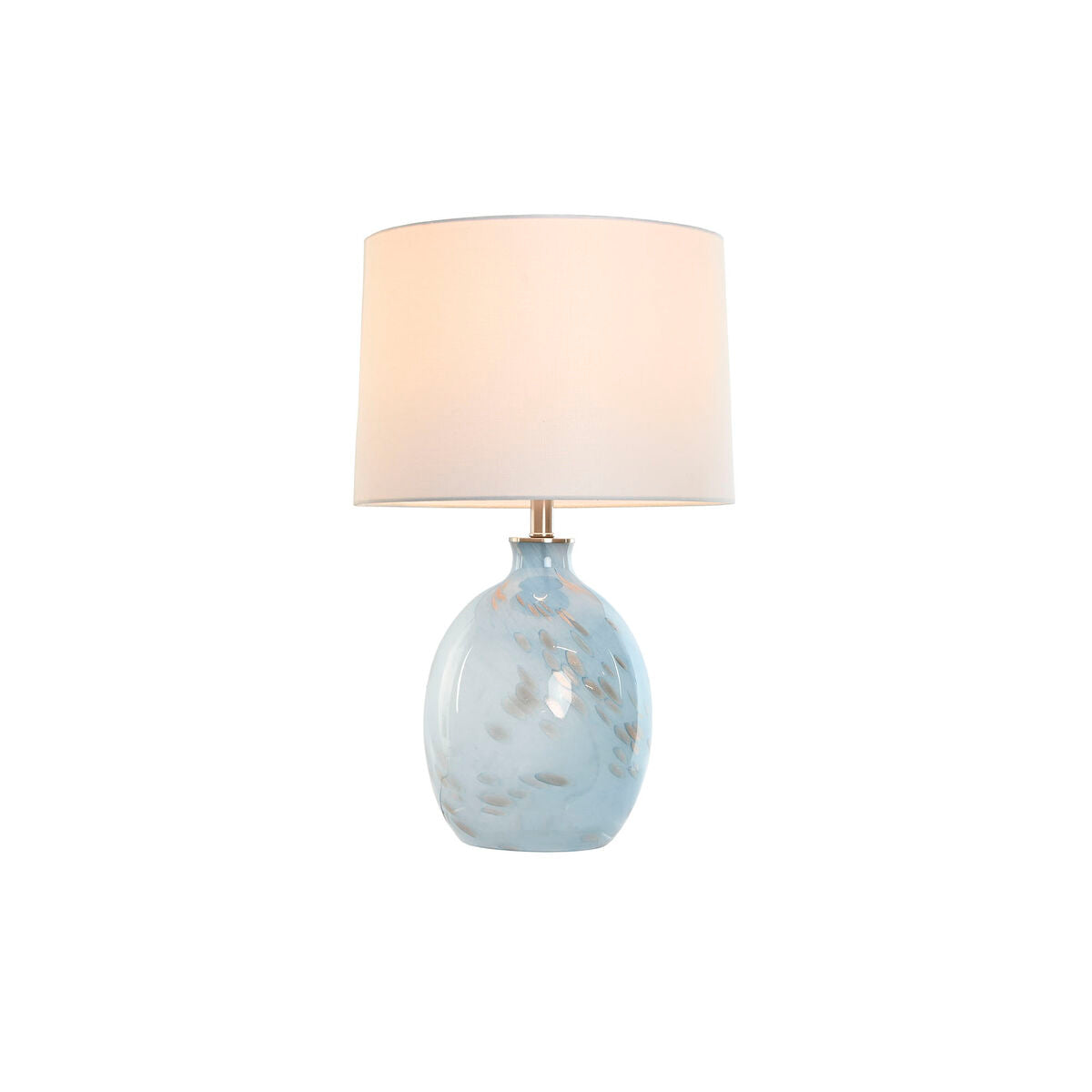 Bordslampa Home ESPRIT Blå Vit Glas 50 W 220 V 40 x 40 x 66 cm finns hos Nordekko