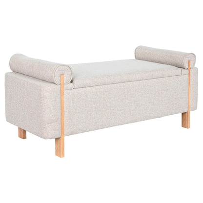 Sittpall Home ESPRIT Beige Gyllene Furu 120 x 45 x 50 cm finns hos Nordekko