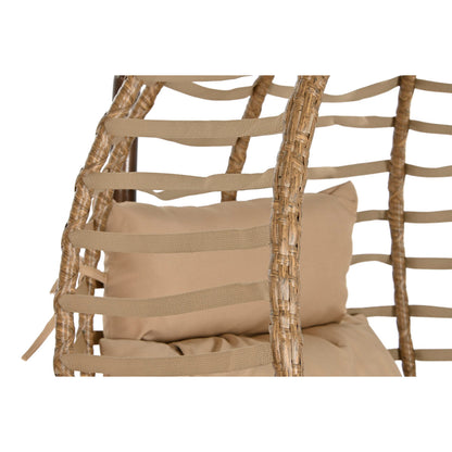 Hängande trädgårdsfåtölj Home ESPRIT Mörkbrun Ljusbrun Aluminium syntetisk rattan 107 x 105 x 108 cm finns hos Nordekko