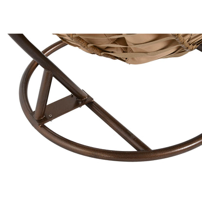 Hängande trädgårdsfåtölj Home ESPRIT Mörkbrun Ljusbrun Aluminium syntetisk rattan 107 x 105 x 108 cm finns hos Nordekko