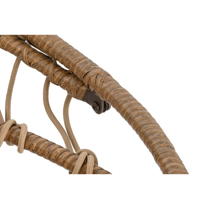 Hängande trädgårdsfåtölj Home ESPRIT Mörkbrun Ljusbrun Aluminium syntetisk rattan 92 x 66 x 119 cm finns hos Nordekko