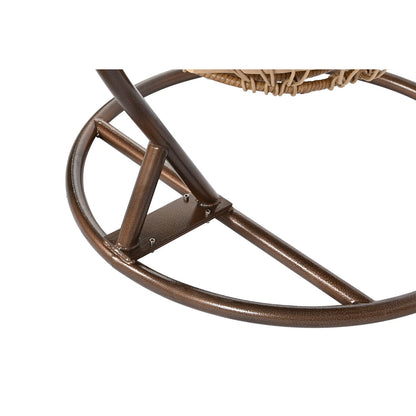 Hängande trädgårdsfåtölj Home ESPRIT Mörkbrun Ljusbrun Aluminium syntetisk rattan 92 x 66 x 119 cm finns hos Nordekko
