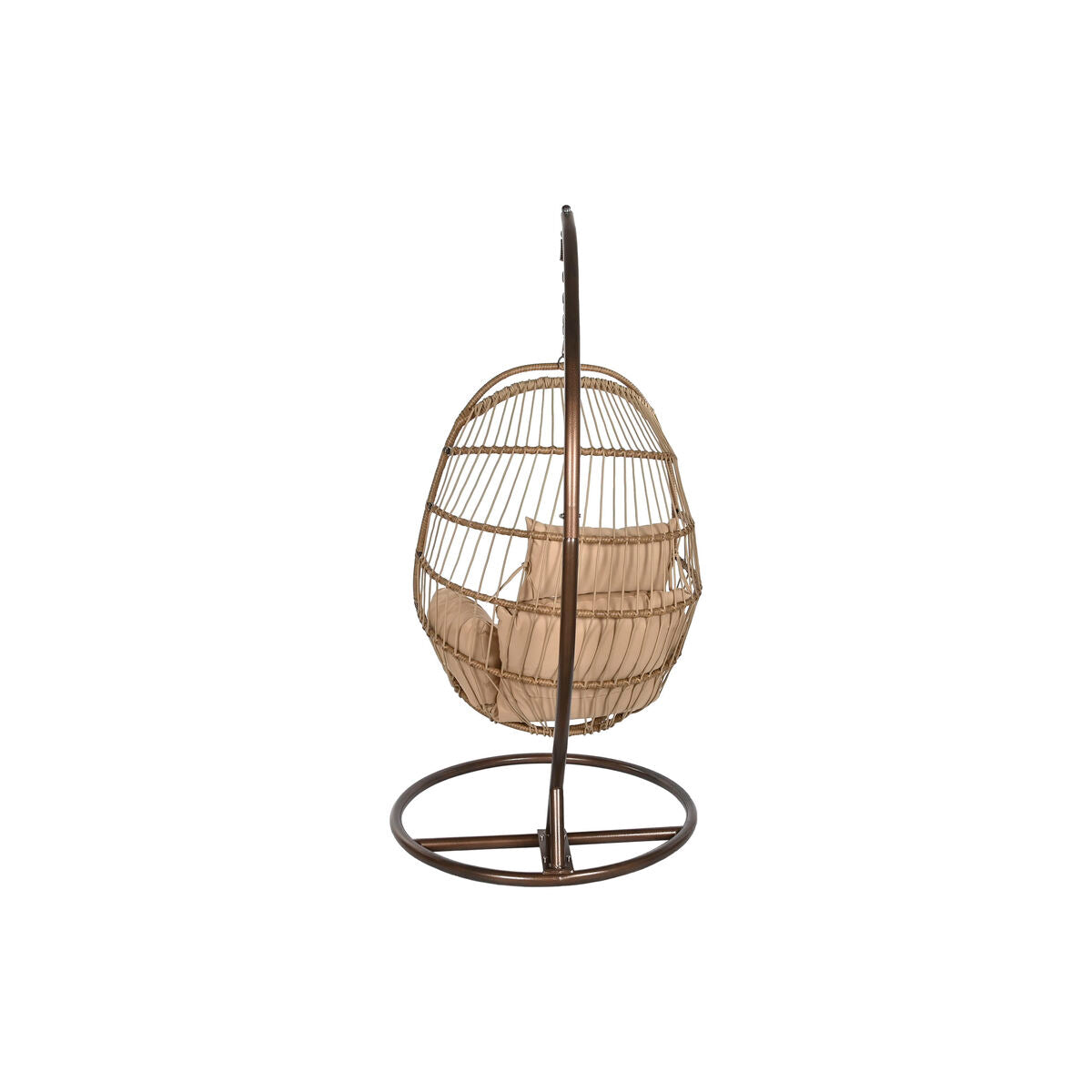 Hängande trädgårdsfåtölj Home ESPRIT Mörkbrun Ljusbrun Aluminium syntetisk rattan 92 x 66 x 119 cm finns hos Nordekko