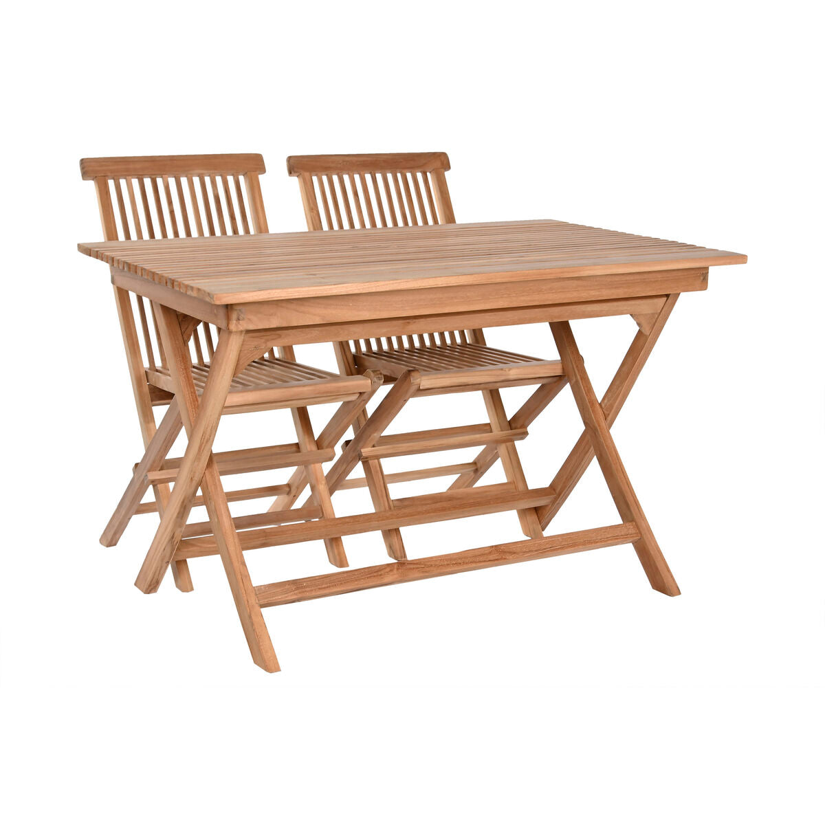 Bordsgrupp med 4 stolar Home ESPRIT 120 x 70 x 75 cm finns hos Nordekko