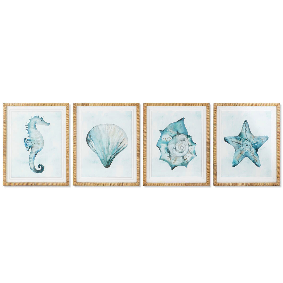 Tavla Home ESPRIT Medelhavs Snigel 55 x 2,5 x 70 cm (4 antal) finns hos Nordekko