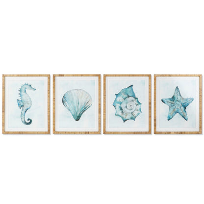 Tavla Home ESPRIT Medelhavs Snigel 55 x 2,5 x 70 cm (4 antal) finns hos Nordekko