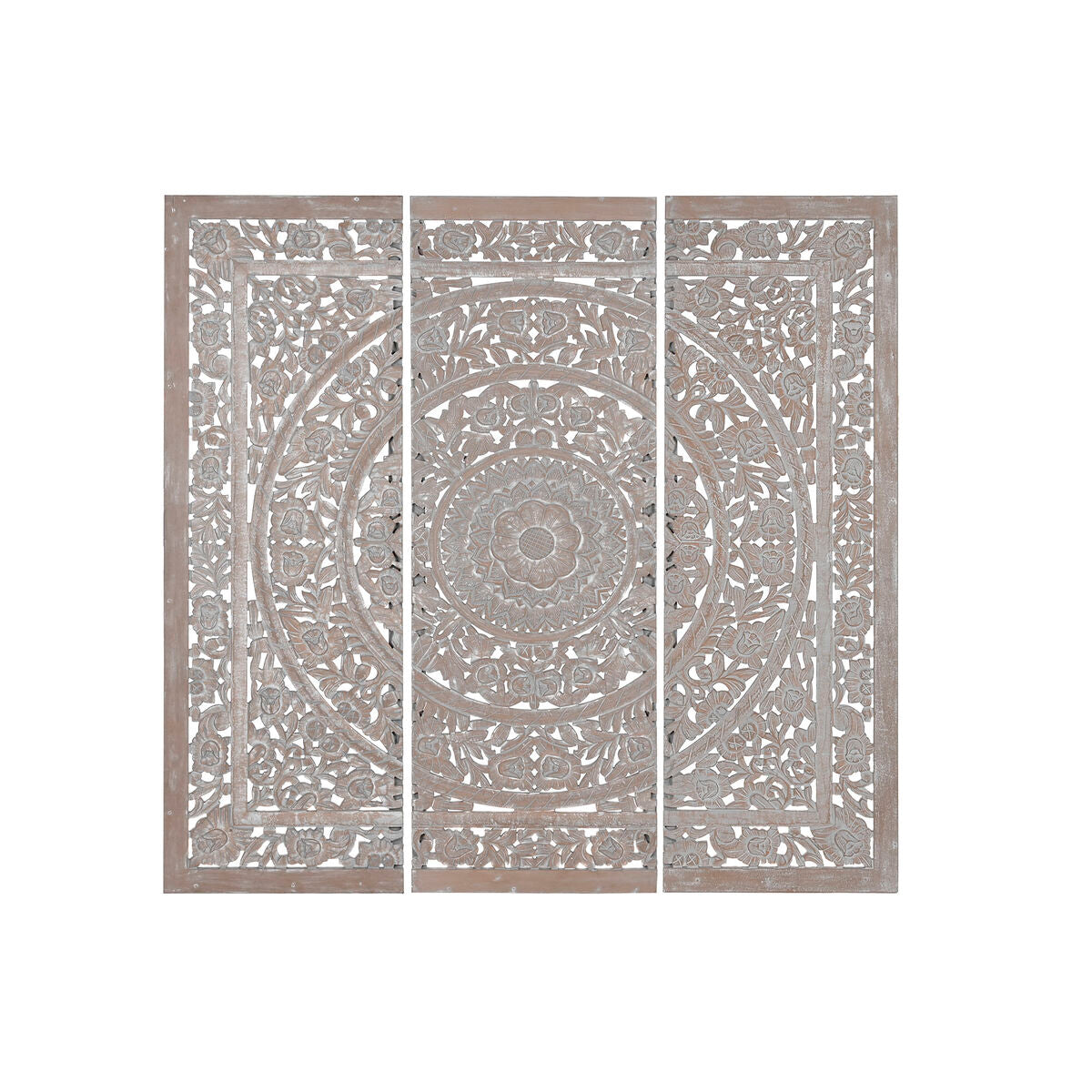 Sänggavel Home ESPRIT Grå Trä MDF 180 x 3,5 x 180 cm finns hos Nordekko