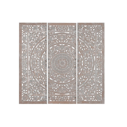Sänggavel Home ESPRIT Grå Trä MDF 180 x 3,5 x 180 cm finns hos Nordekko