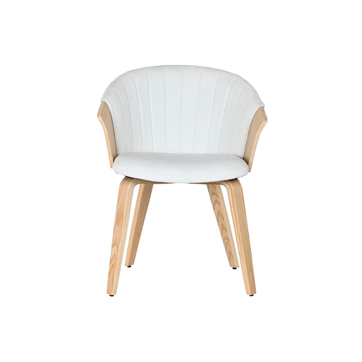 Matsalsstol Home ESPRIT Vit Polyester Trä 60 x 57,5 x 79 cm finns hos Nordekko