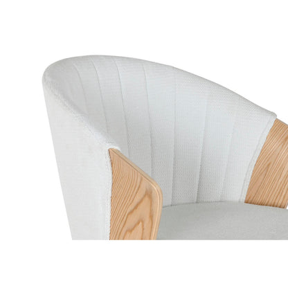 Matsalsstol Home ESPRIT Vit Polyester Trä 60 x 57,5 x 79 cm finns hos Nordekko
