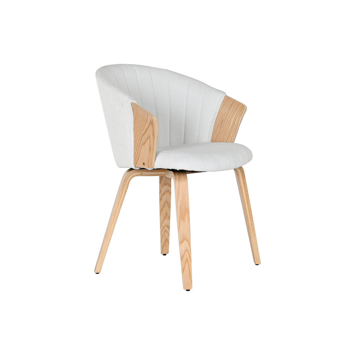 Matsalsstol Home ESPRIT Vit Polyester Trä 60 x 57,5 x 79 cm finns hos Nordekko