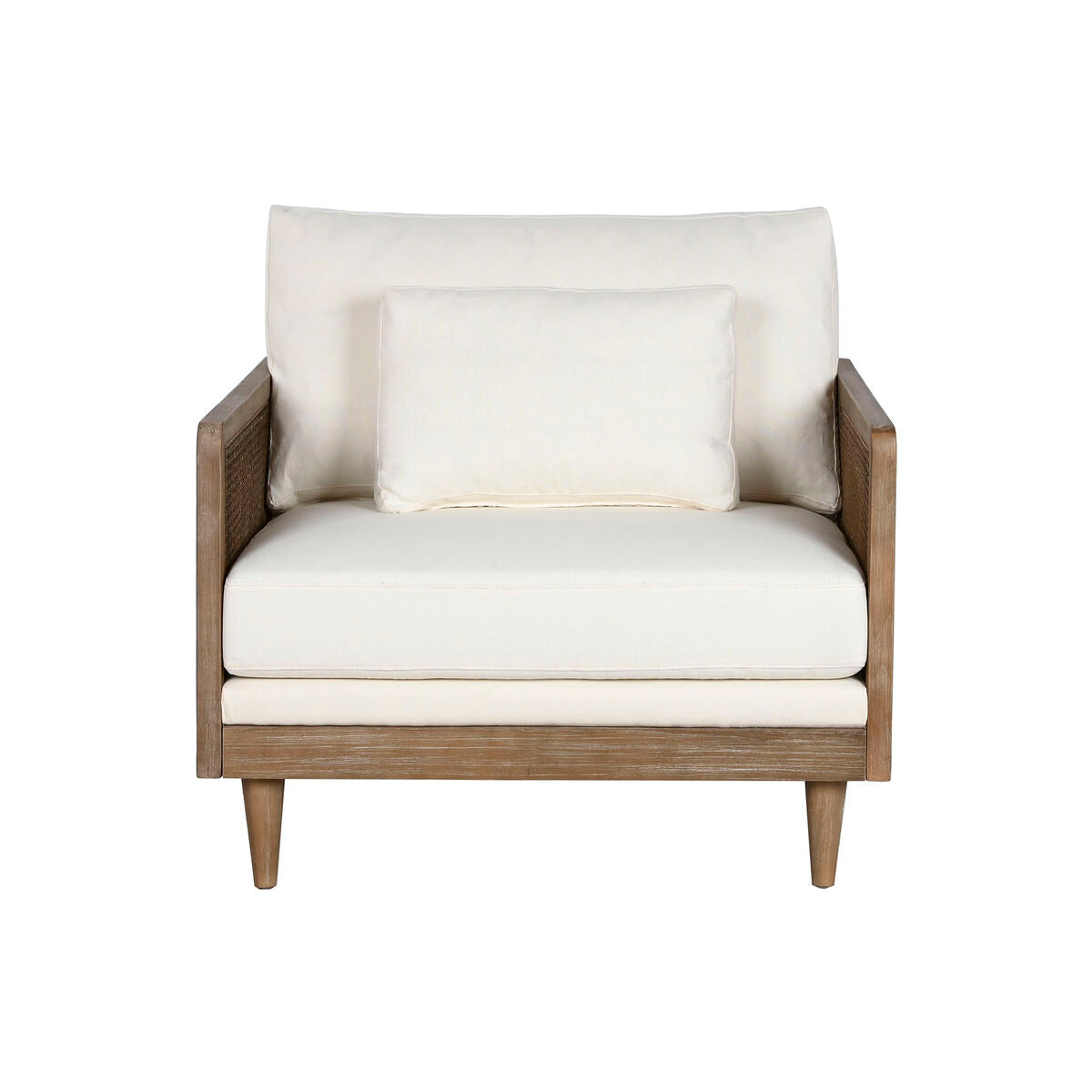 Fåtölj Home ESPRIT Vit Naturell 93 x 86 x 88 cm finns hos Nordekko